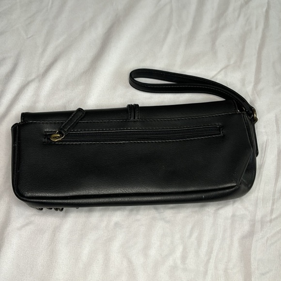 Guess black wristlet clutch purse - Picture 2 of 5
